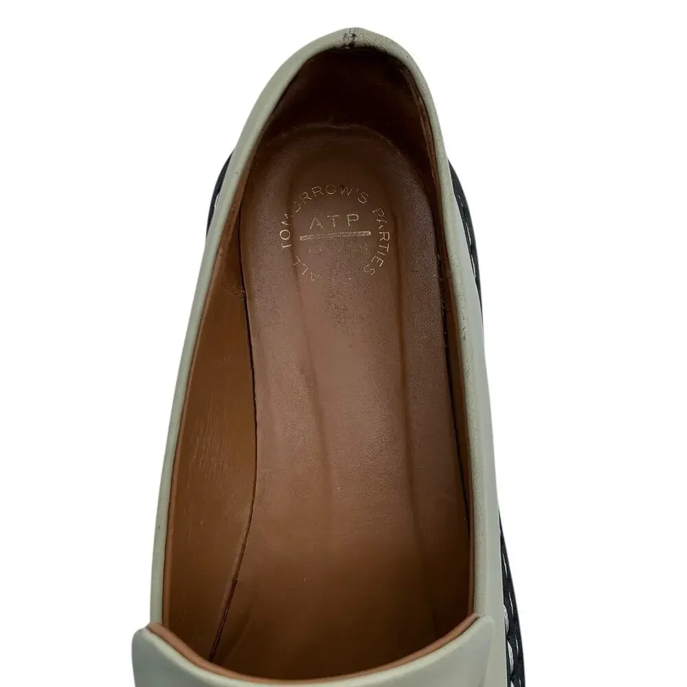 ATP Atelier Manduria Platform Loafers‎ Lug Sole Leather Sage Size EU 37 US 7